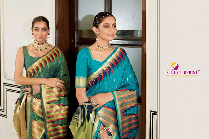 KL Varkala 1413A to 1413F Designer Silk Sarees Wholesale Shop In Surat